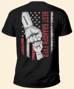 Father's Day Gifts, Best Grandpa Ever - Personalized Shirt Father's Day