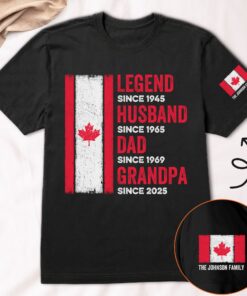 Father's Day Gifts, Legend, Husband, Dad and Grandpa - Canada Flag Version - Personalized