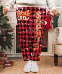 Cookie Crew Custom Gingerbread Letter with Name for Family, Kids - Personalized Sweatpants